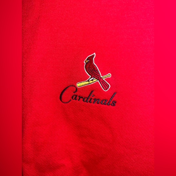 Vintage Lee Sport size medium bright red Stl Cardinals baseball sweatshirt - Picture 6 of 6